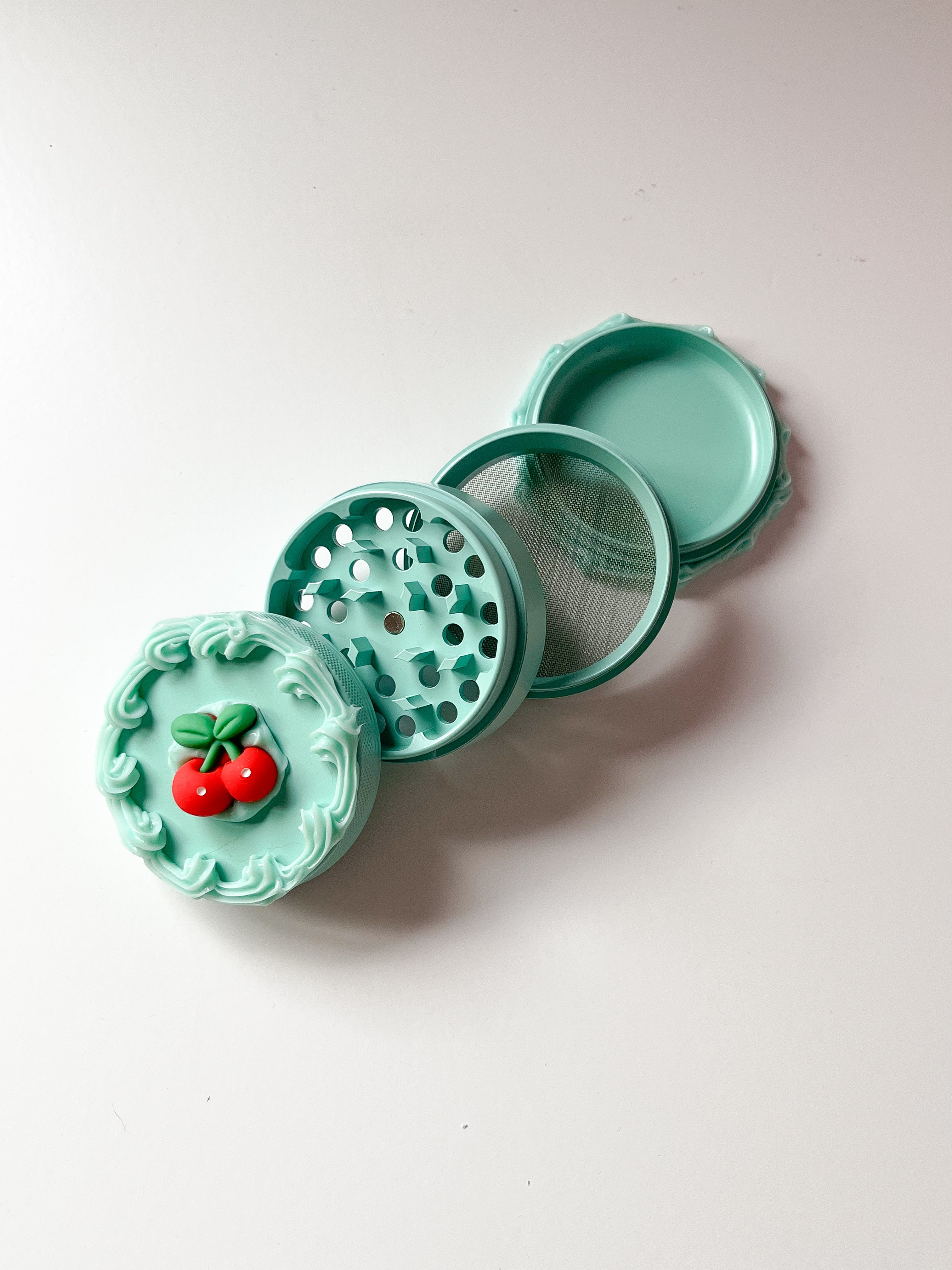 Imperfect Teal Cherry Grinder (4 layer)