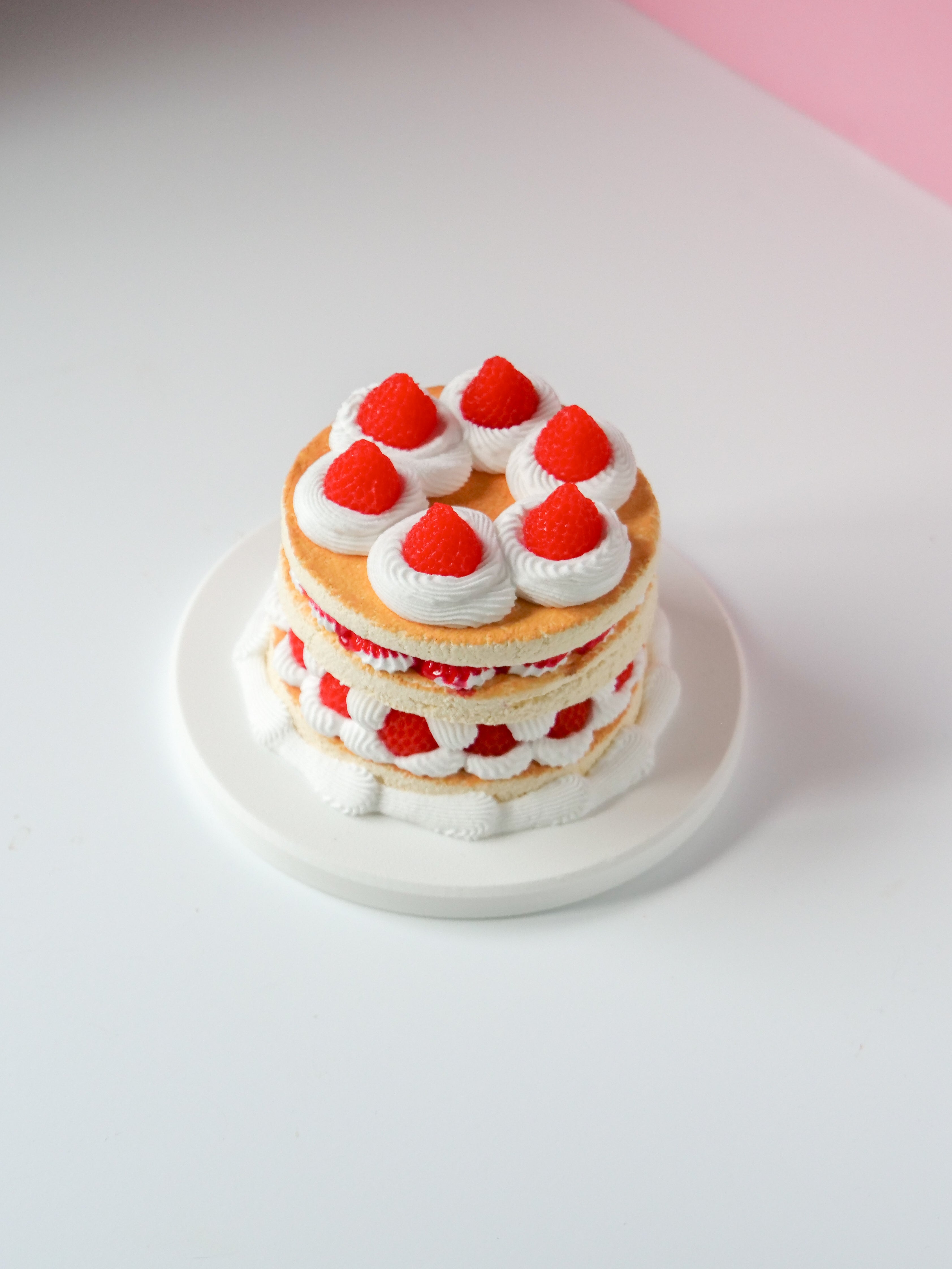 Strawberry Shortcake Fake Cake (4”)
