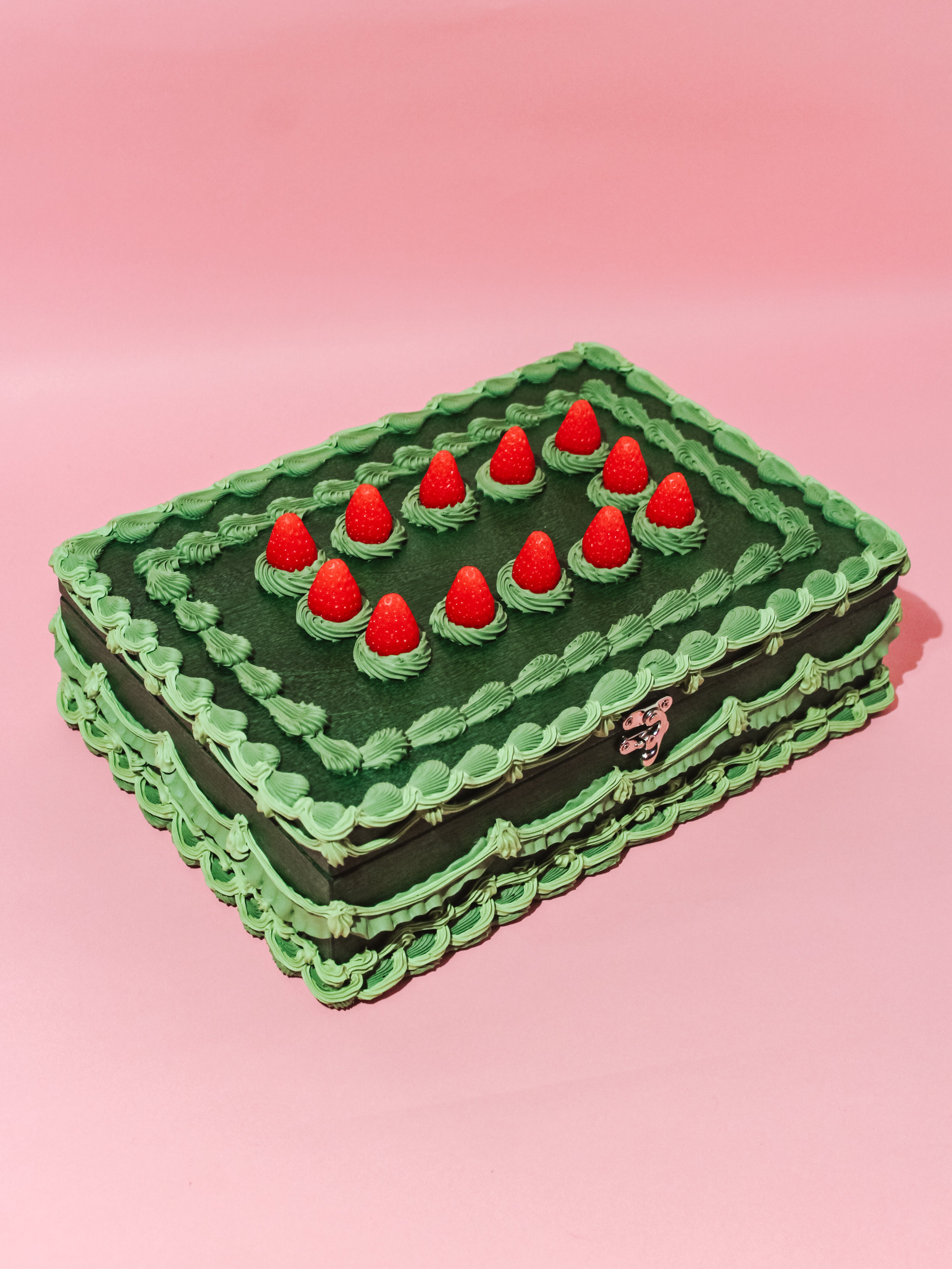 Vintage Green Cake Stash Box Set
