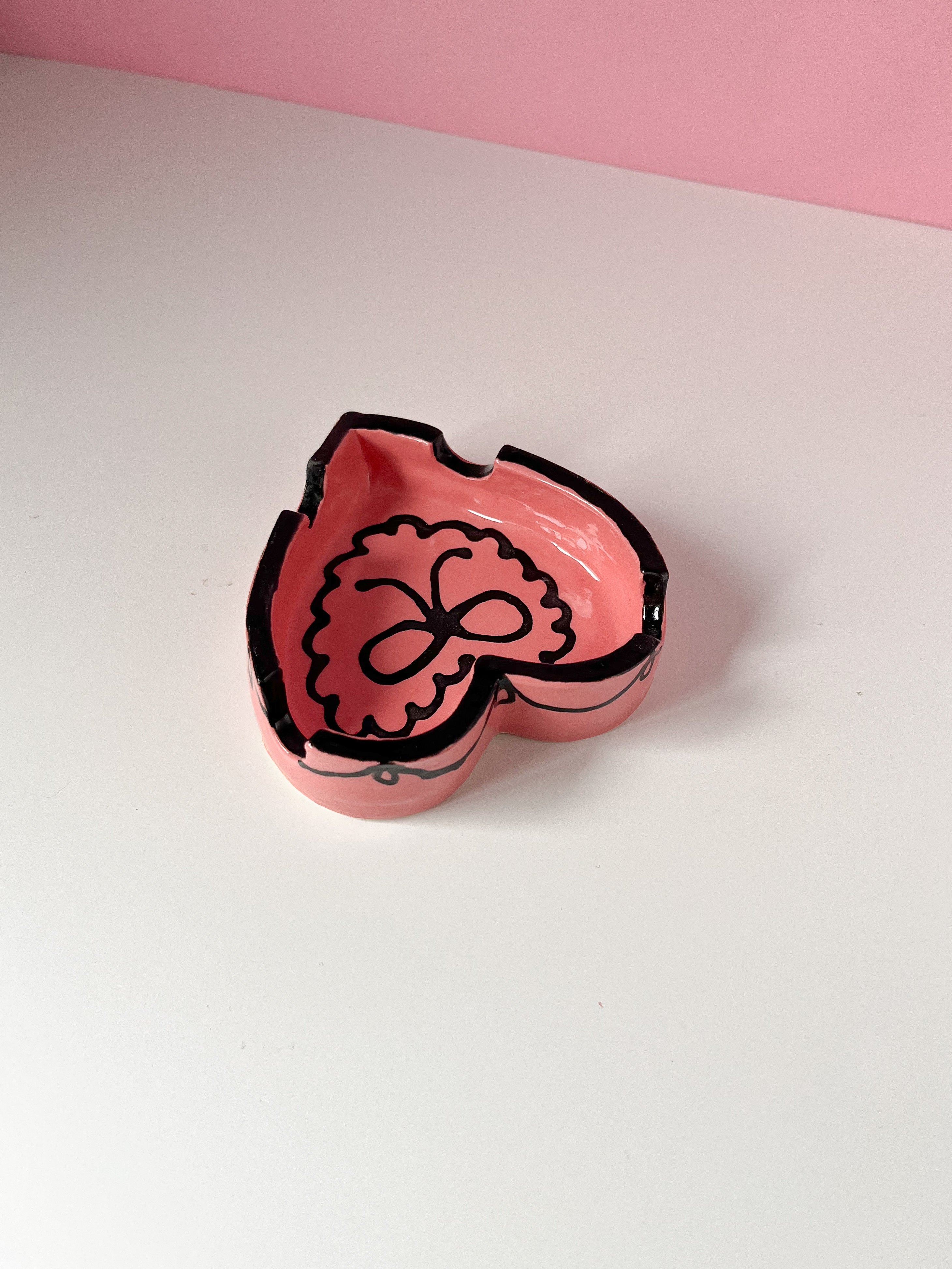 Sample Heart Pink Ashtray