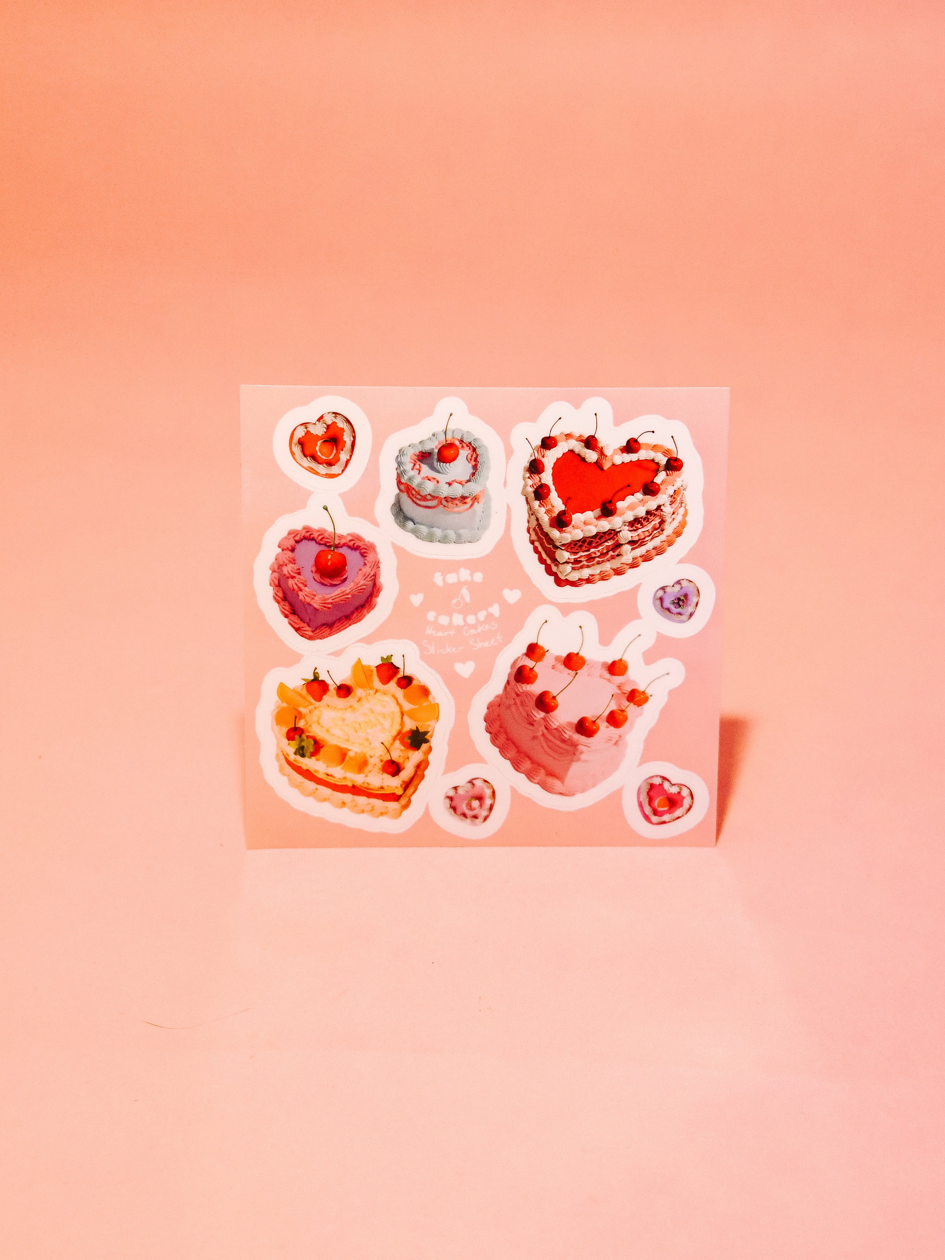 Heart Cakes Sticker Sheet