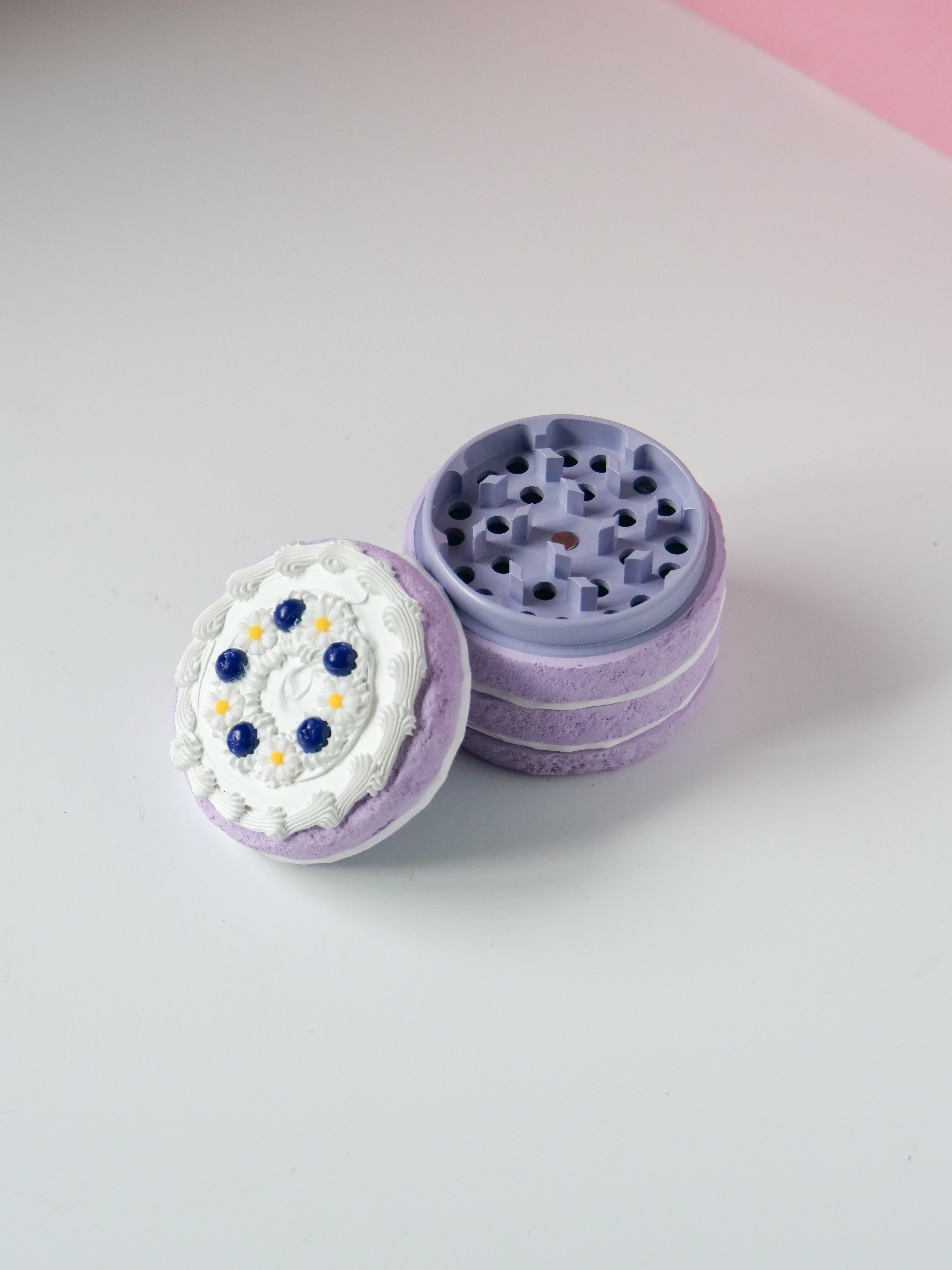 Lavender Blueberry Cake Grinder (2.5”)