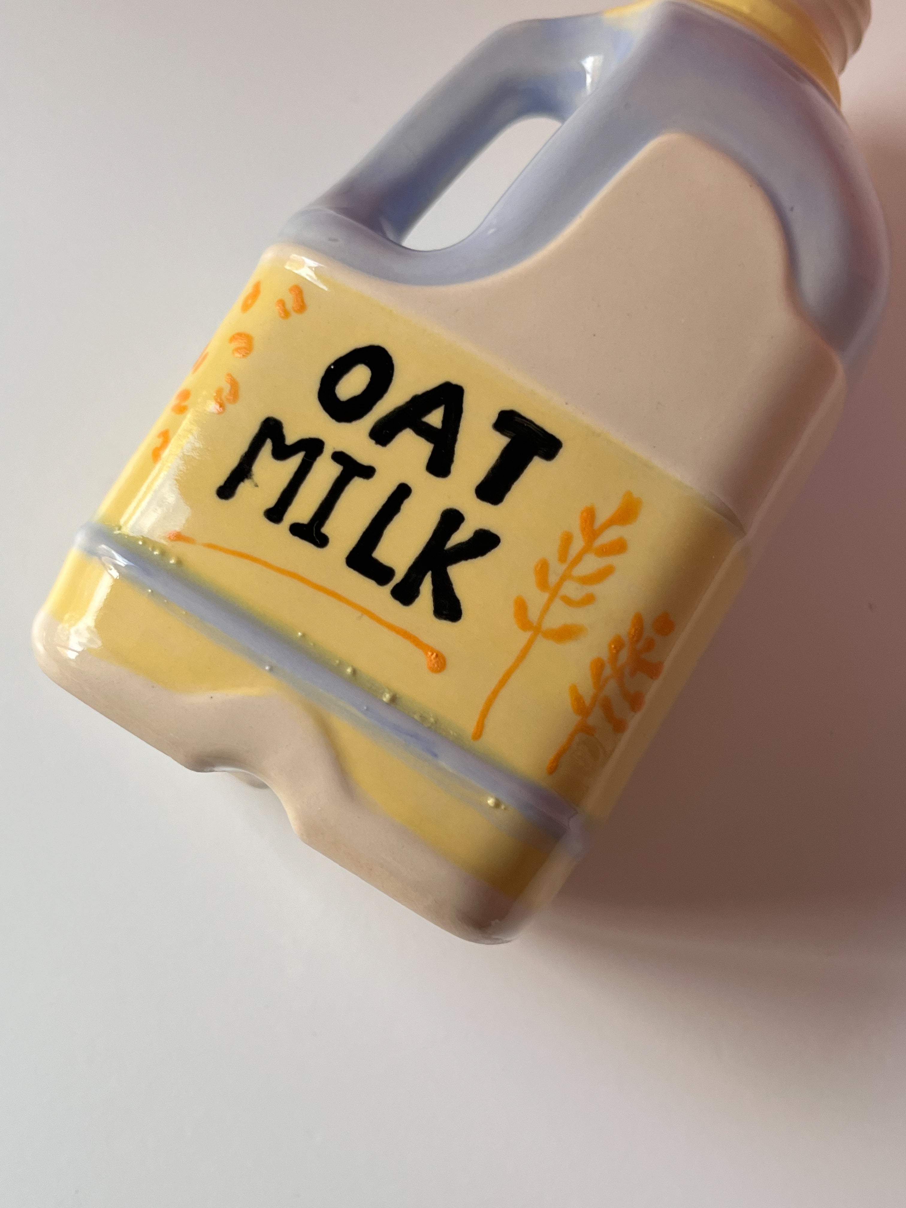 Imperfect Oat Milk Jug Ceramic Vase