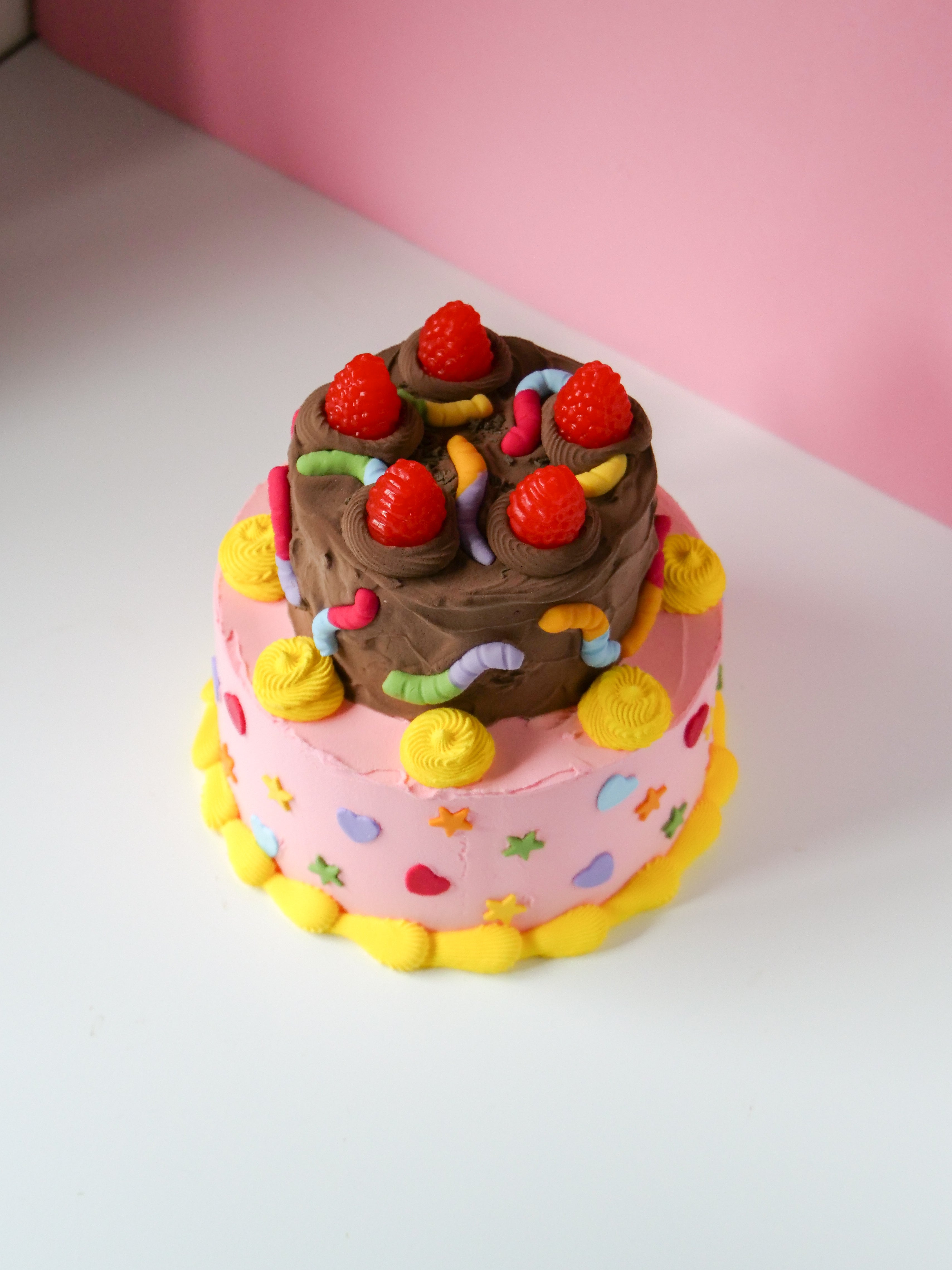 Two Tiered Bunny Fake Cake (6”)