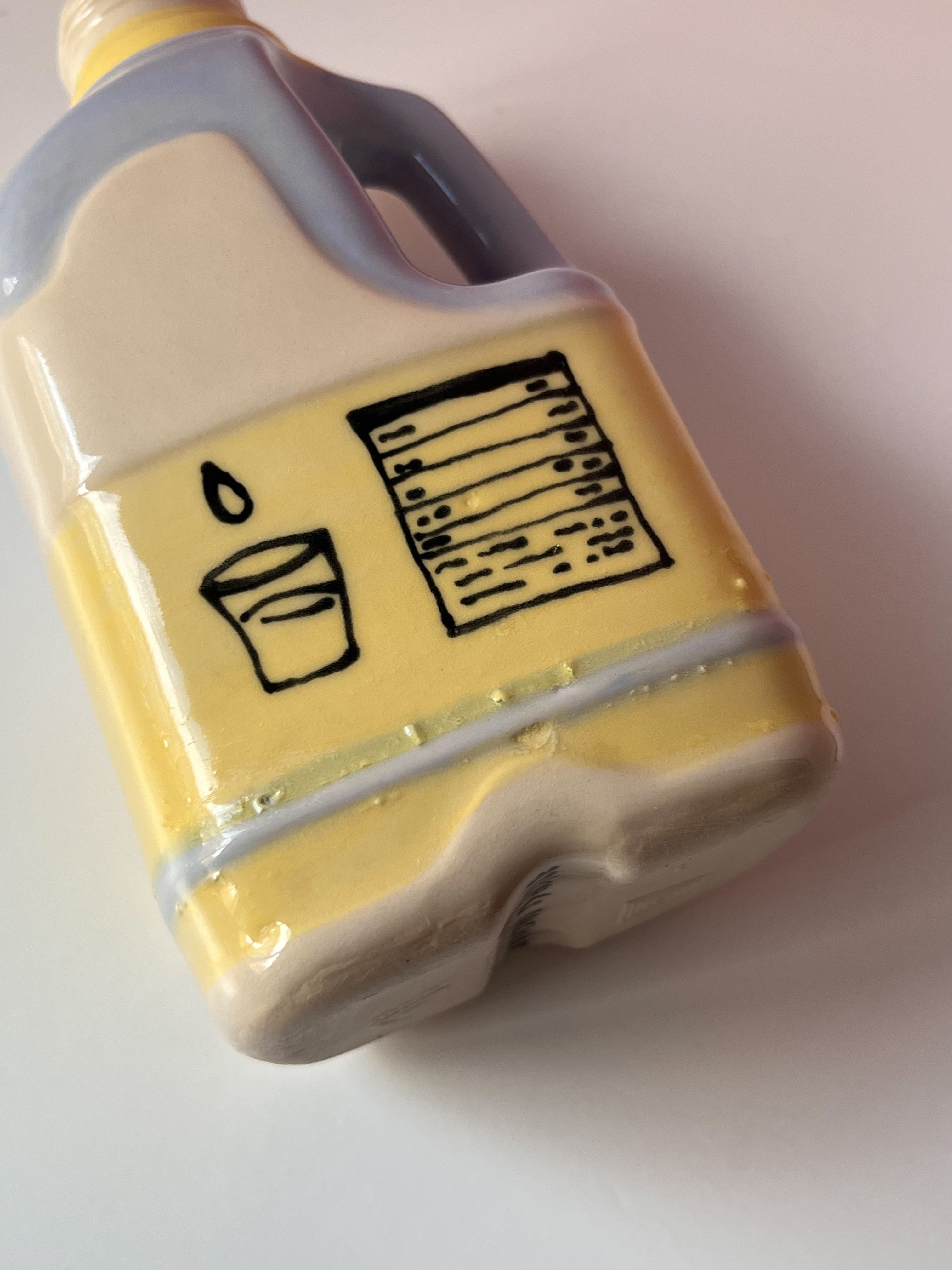 Imperfect Oat Milk Jug Ceramic Vase