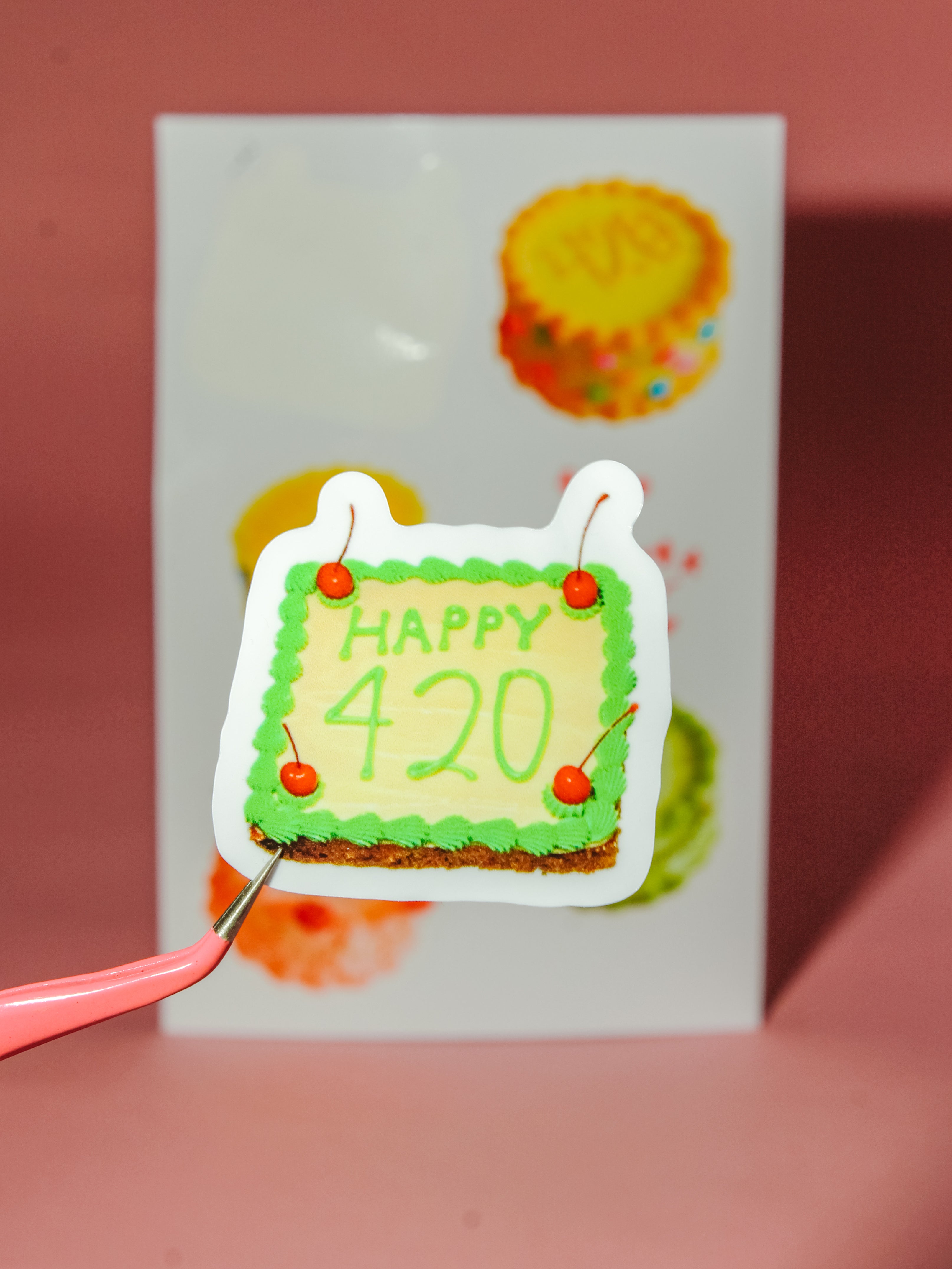 420 Cakes Sticker Sheet