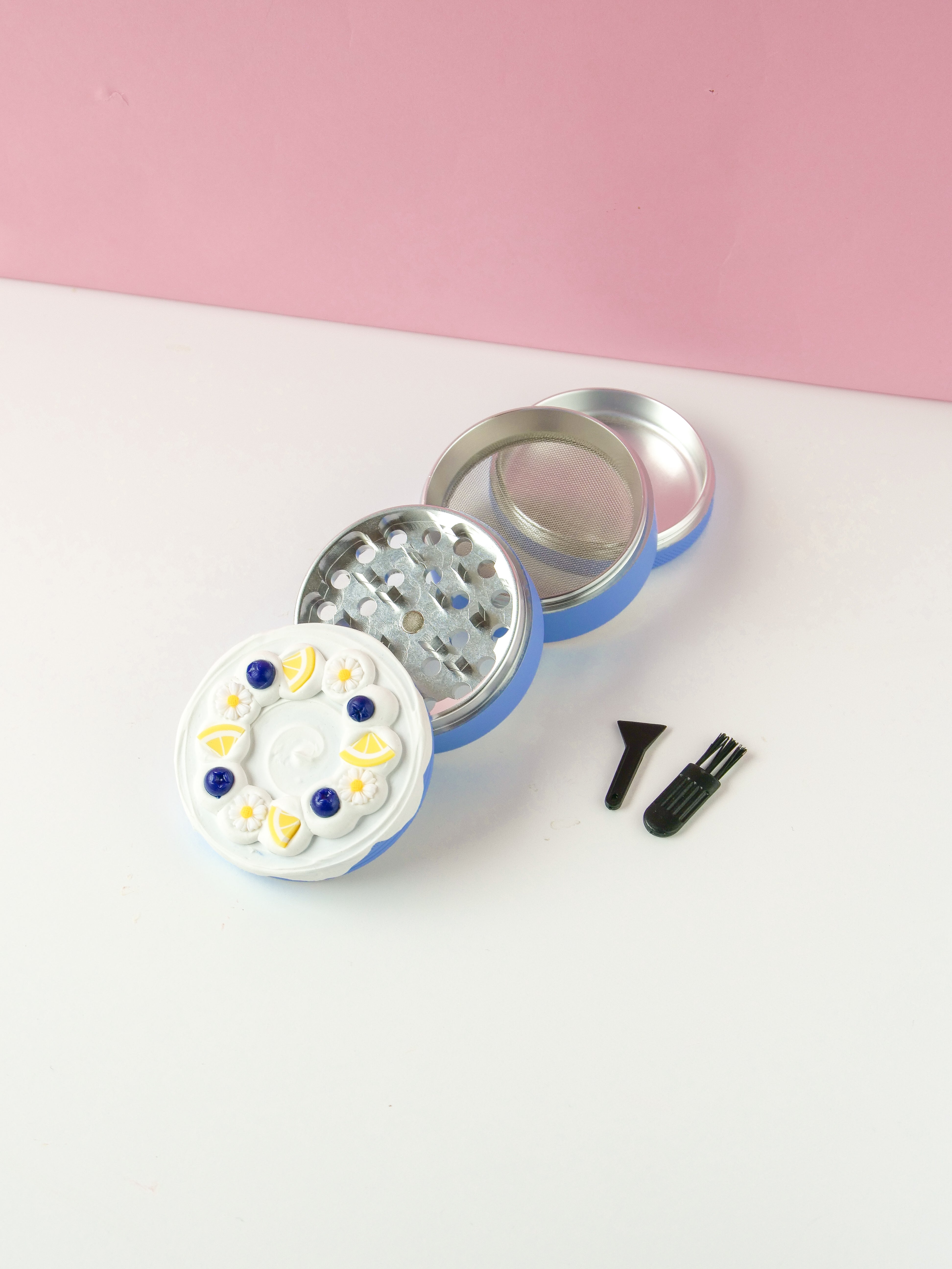 Lemon Blueberry Cake Grinder (4 layer)