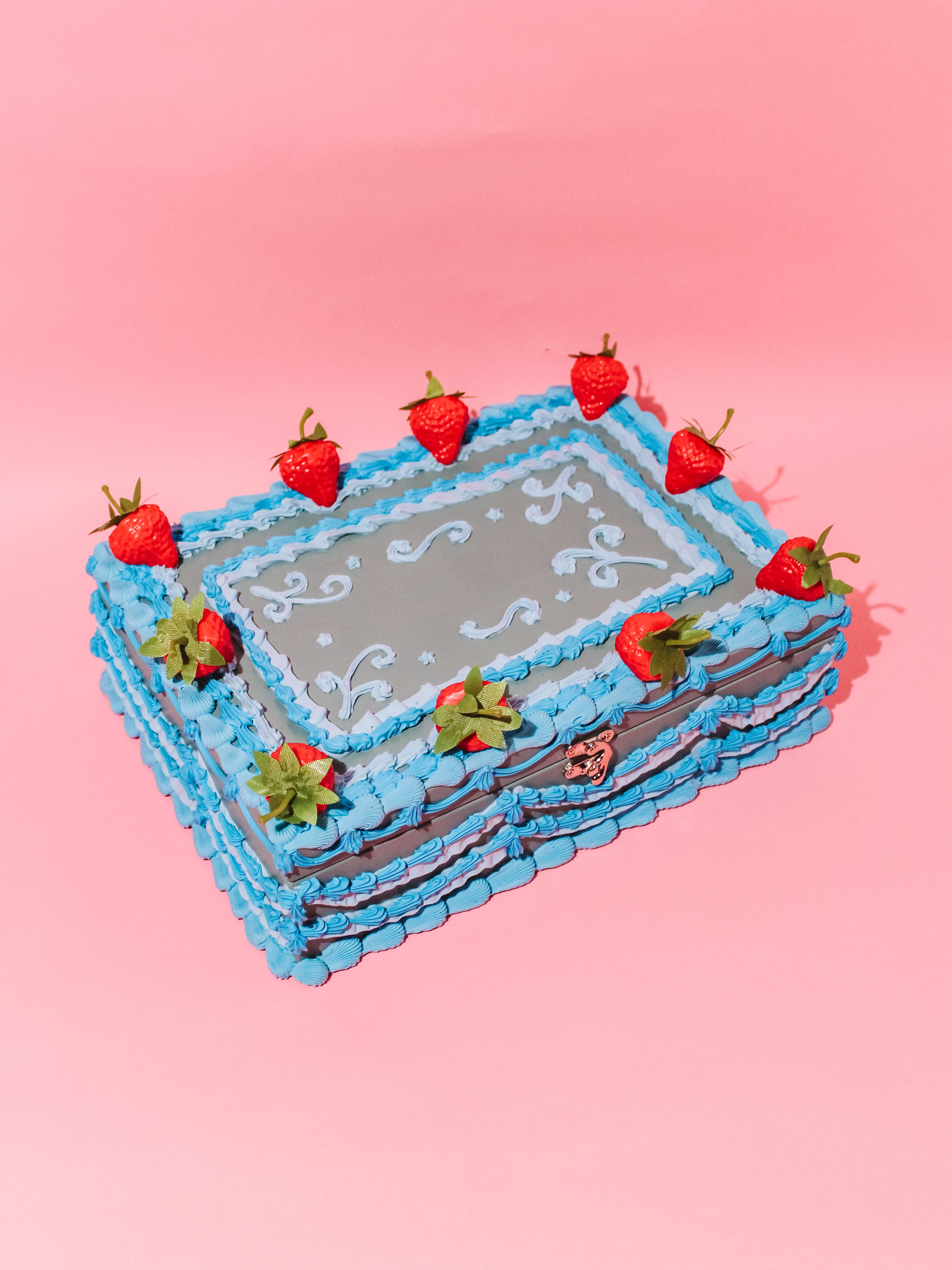 Vintage Blue Cake Stash Box Set